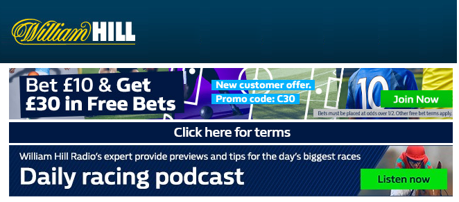 William Hill horse racing bets